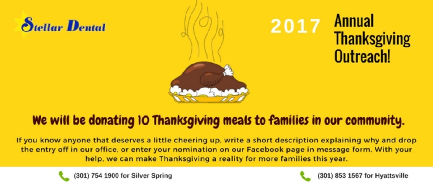 How Stellar Dental Is Reaching Out to the Needy This Thanksgiving